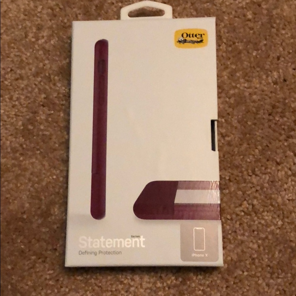 Otter box Statement cases in Wine for IPhone X